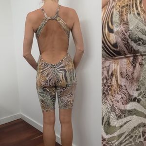 Carbon38 Iris Brazil open backless HB biker onsie